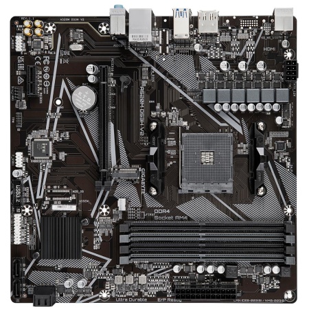 Mainboard GIGABYTE AMD A520 SAM4 Micro-ATX Memory DDR4 Memory slots 4 1xPCI-Express 3.0 1x 1xPCI-Express 3.0 16x 1xM.2 1xHDMI 1xDisplayPort 2xUSB 2.0 4xUSB 3.2 1xPS/2 1xRJ45 3xAudio port A520MDS3HV21.1 - Image 4