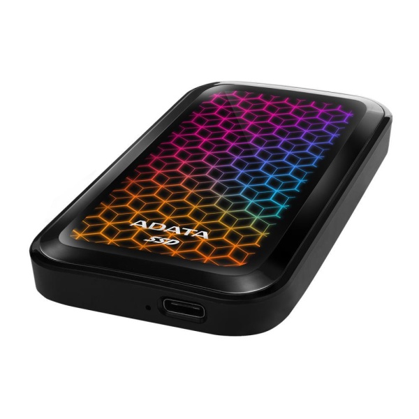 External SSD ADATA SE770G 1TB USB 3.2 Write speed 800 MBytes/sec Read speed 1000 MBytes/sec ASE770G-1TU32G2-CBK - Image 2