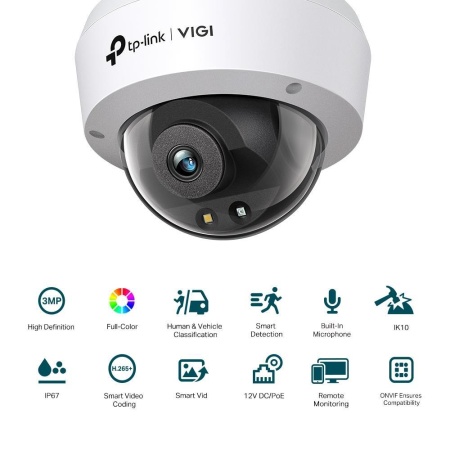 NET CAMERA 3MP IR DOME/VIGI C230(4MM) TP-LINK - Image 2