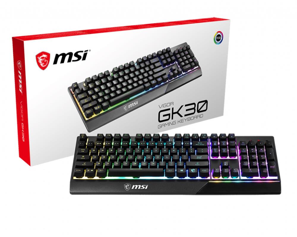 KEYBOARD GAMING BLACK ENG/VIGOR GK30 US MSI - Image 5