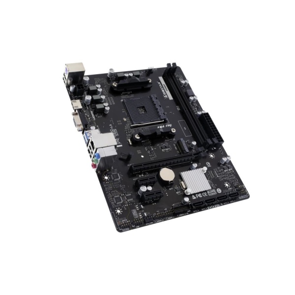 Mainboard BIOSTAR AMD A520 SAM4 Micro-ATX Memory DDR4 Memory slots 2 2xPCI-Express 3.0 1x 1xPCI-Express 3.0 16x 1xM.2 1x15pin D-sub 1xHDMI 4xUSB 2.0 2xUSB 3.2 1xPS/2 1xRJ45 3xAudio port A520MHP - Image 3