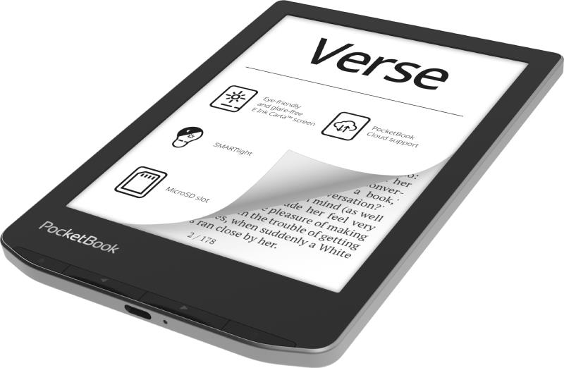 E-Reader POCKETBOOK Verse 6" 1024x758 1xUSB-C Micro SD Wireless LAN Grey PB629-M-WW - Image 4
