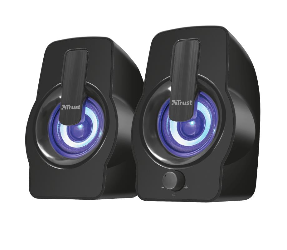 Speaker TRUST Gemi RGB P.M.P.O. 12 Watts 1xAudio-In Black 22948