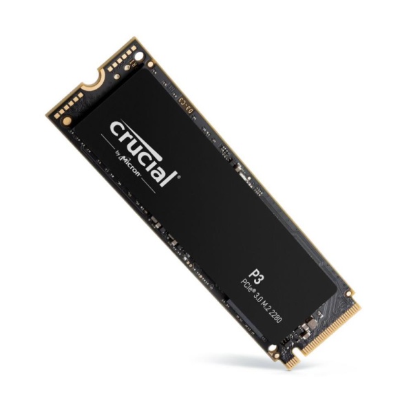 SSD CRUCIAL P3 500GB M.2 PCIE NVMe 3D NAND Write speed 1900 MBytes/sec Read speed 3500 MBytes/sec TBW 110 TB CT500P3SSD8 - Image 2