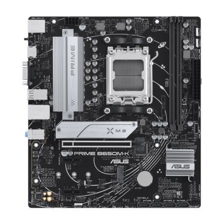 Mainboard ASUS AMD B650 SAM5 Micro-ATX Memory DDR5 Memory slots 2 2xPCI-Express 4.0 1x 1xPCI-Express 4.0 16x 2xM.2 1x15pin D-sub 1xHDMI 4xUSB 2.0 4xUSB 3.2 1xPS/2 1xRJ45 3xAudio port PRIMEB650M-K - Image 2