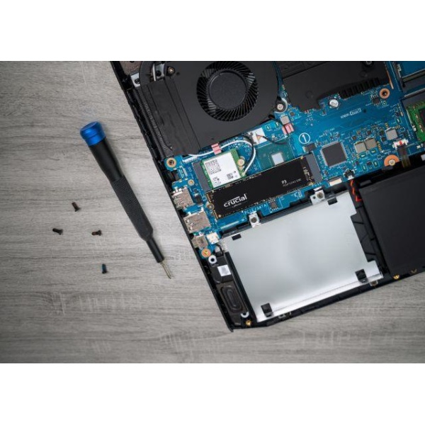 SSD CRUCIAL P3 500GB M.2 PCIE NVMe 3D NAND Write speed 1900 MBytes/sec Read speed 3500 MBytes/sec TBW 110 TB CT500P3SSD8 - Image 3