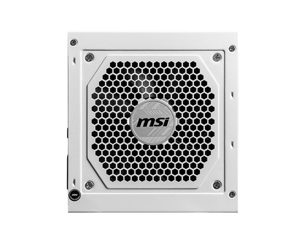 Power Supply MSI 850 Watts Efficiency 80 PLUS GOLD PFC Active MAGA850GLPCIE5WHITE - Image 3