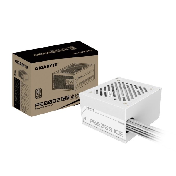 Power Supply GIGABYTE GP-P650SS ICE 650 Watts Efficiency 80 PLUS SILVER PFC Active MTBF 100000 hours GP-P650SSICE