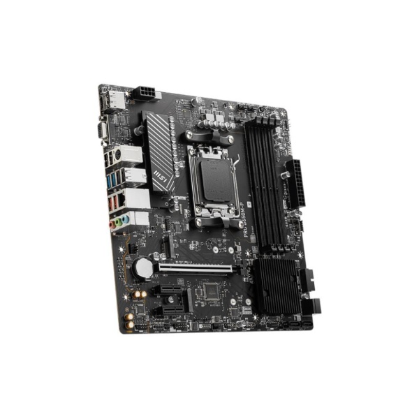 Mainboard MSI AMD B650 SAM5 Micro-ATX Memory DDR5 Memory slots 4 2xPCI-Express 1x 1xPCI-Express 16x 2xM.2 1x15pin D-sub 1xHDMI 1xDisplayPort 4xUSB 2.0 4xUSB 3.2 1xPS/2 1xRJ45 3xAudio port PROB650M-P - Image 2