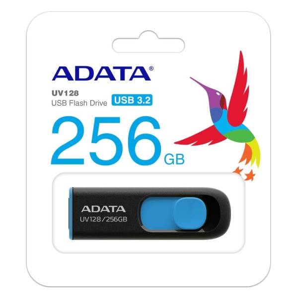 MEMORY DRIVE FLASH USB3 256GB/BLK/BLUE AUV128-256G-RBE ADATA - Image 2