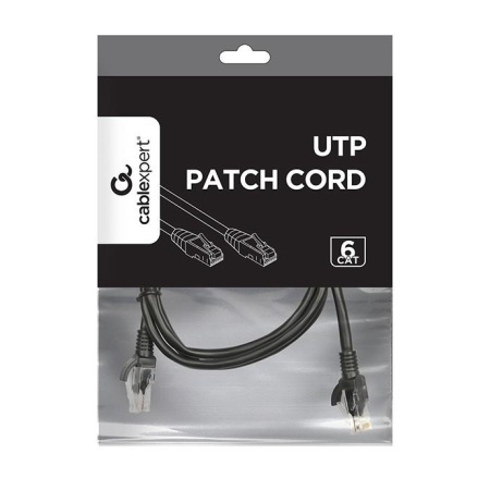 PATCH CABLE CAT6 UTP 1.5M/BLACK PP6U-1.5M/BK GEMBIRD - Image 2