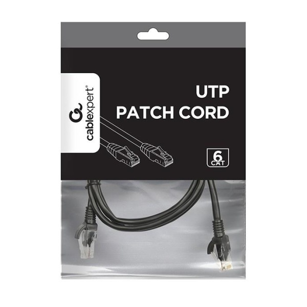 PATCH CABLE CAT6 UTP 1.5M/BLACK PP6U-1.5M/BK GEMBIRD - Image 2