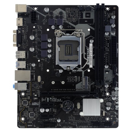 Mainboard BIOSTAR Intel H510 LGA1200 MicroATX Memory DDR4 Memory slots 2 2xPCI-Express 3.0 1x 1xPCI-Express 4.0 16x 1xM.2 1x15pin D-sub 1xHDMI 2xAudio-In 1xAudio-Out 4xUSB 2.0 2xUSB 3.2 2xPS/2 1xRJ45 H510MHP2.0 - Image 2