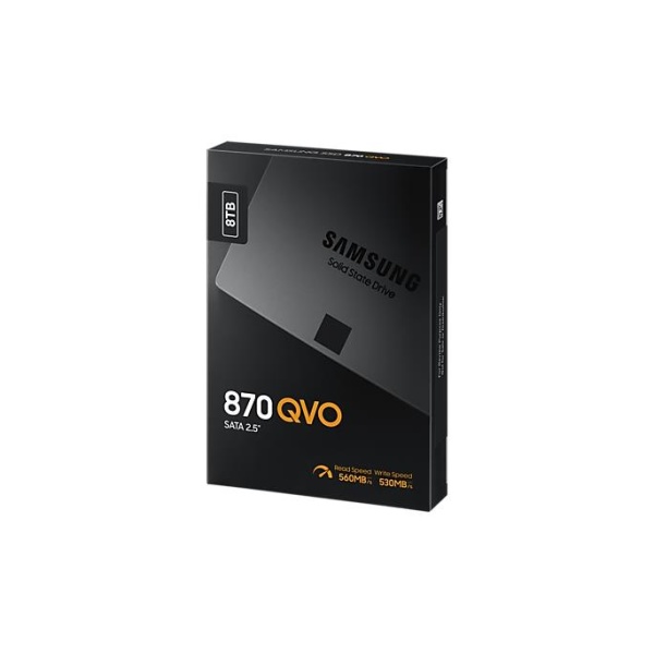 SSD SAMSUNG 870 QVO 8TB SATA 3.0 Write speed 530 MBytes/sec Read speed 560 MBytes/sec 2,5" TBW 2880 TB MTBF 1500000 hours MZ-77Q8T0BW - Image 4