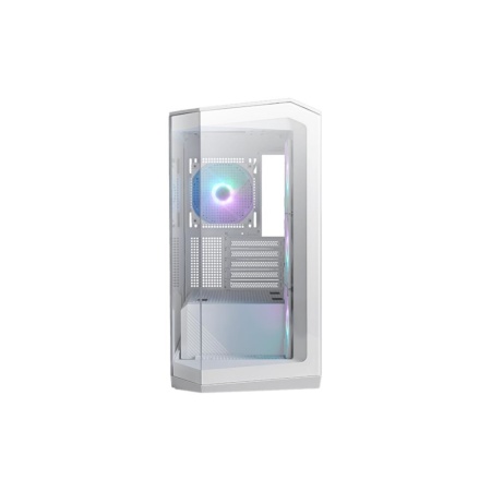 Case MSI MidiTower Case product features Transparent panel Not included MicroATX Colour White MAGPANOM100RPZWHITE - Image 2