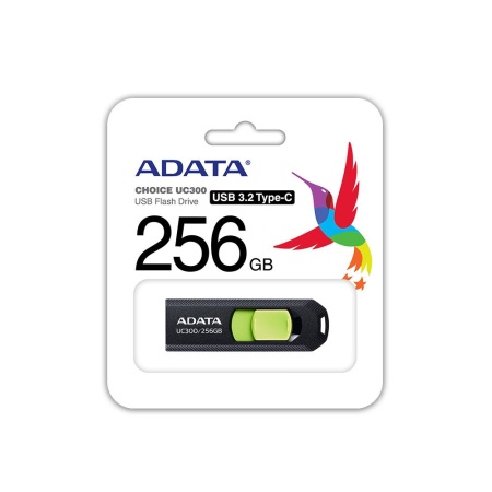 MEMORY DRIVE FLASH USB-C 256GB/ACHO-UC300-256G-RBK/GN ADATA - Image 4