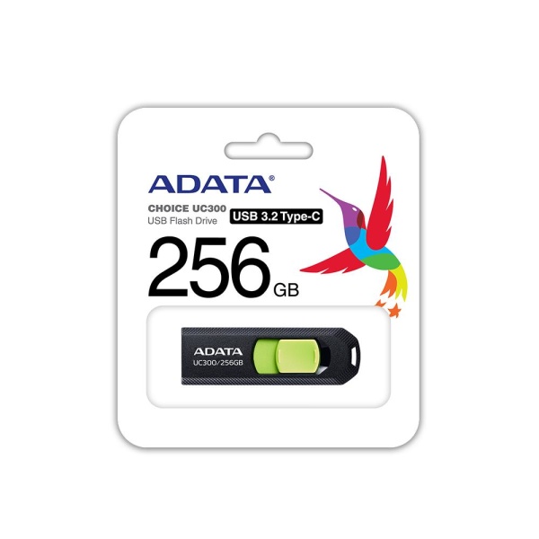 MEMORY DRIVE FLASH USB-C 256GB/ACHO-UC300-256G-RBK/GN ADATA - Image 4