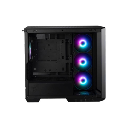 Case MSI MidiTower Case product features Transparent panel Not included MicroATX Colour Black MAGPANOM100RPZ - Image 2