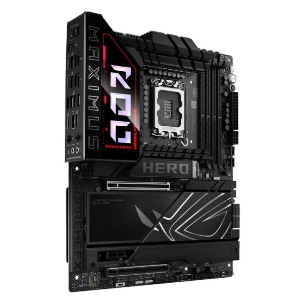 Mainboard ASUS Intel Z890 LGA1851 ATX Memory DDR5 Memory slots 4 1xPCI-Express 4.0 1x 1xPCI-Express 4.0 16x 1xPCI-Express 5.0 16x 6xM.2 1xHDMI 1xAudio-In 1xAudio-Out 4xUSB 3.0 4xUSB 3.1 1xUSB-C 2xUSB-C w/Thunderbolt 1xOptical S/PDIF 2xRJ45 ROGMAXIMUSZ890HERO - Image 5