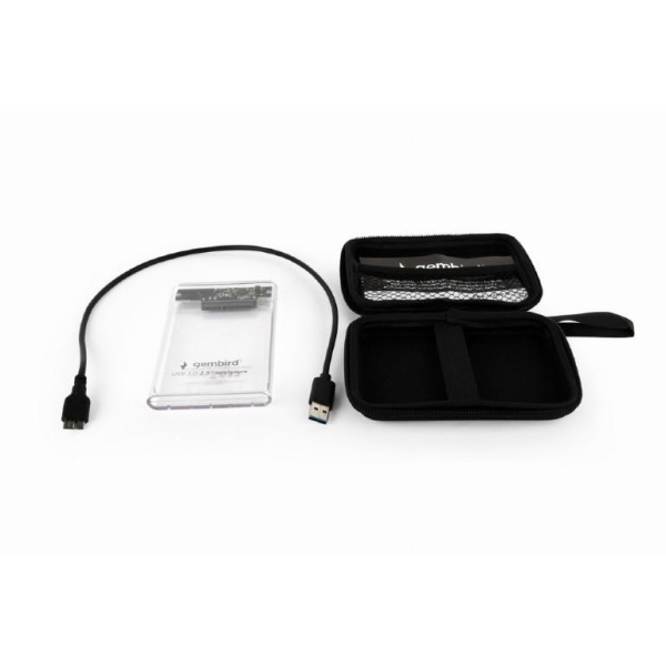 HDD CASE EXT. USB3 2.5"/TRANSPARENT EE2-U3S9-6 GEMBIRD - Image 4