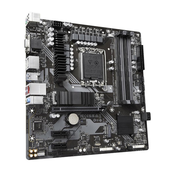 Mainboard GIGABYTE Intel B760 Express LGA1700 Micro-ATX Memory DDR4 Memory slots 4 2xPCI-Express 3.0 1x 1xPCI-Express 4.0 16x 2xM.2 1x15pin D-sub 1xHDMI 2xDisplayPort 2xUSB 2.0 3xUSB 3.2 1xUSB-C 1xPS/2 1xRJ45 3xAudio port B760MDS3HDDR4 - Image 2