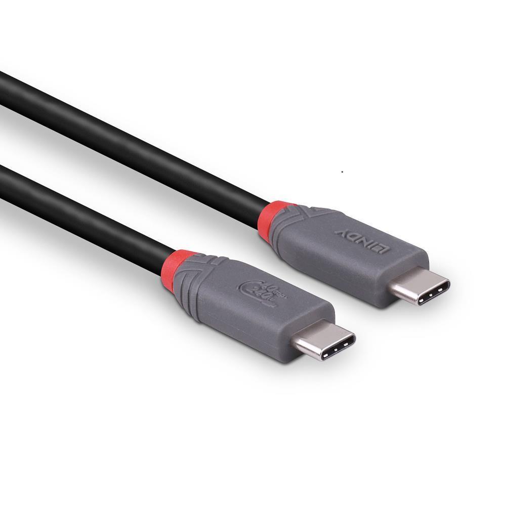 CABLE USB4 240W TYPE C 0.8M/40GBPS ANTHRA LINE 36956 LINDY - Image 3