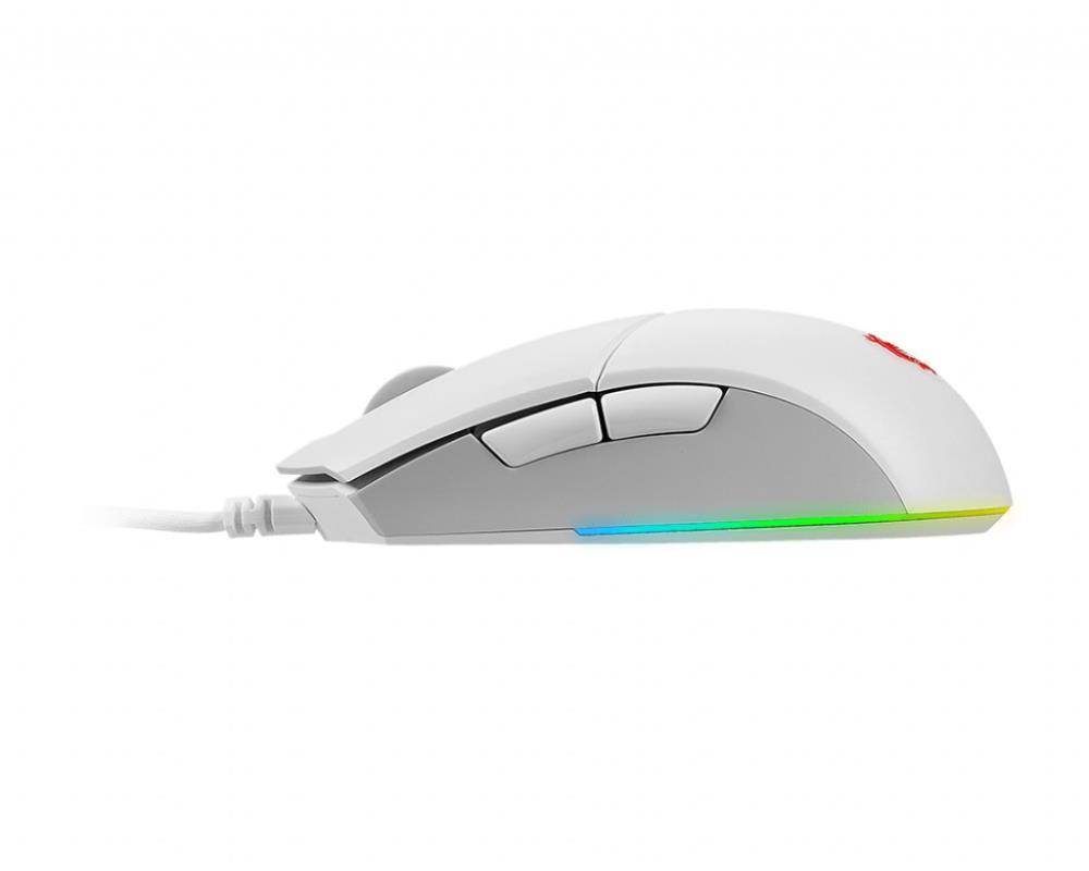 MOUSE USB OPTICAL GAMING/CLUTCH GM11 WHITE MSI - Image 2