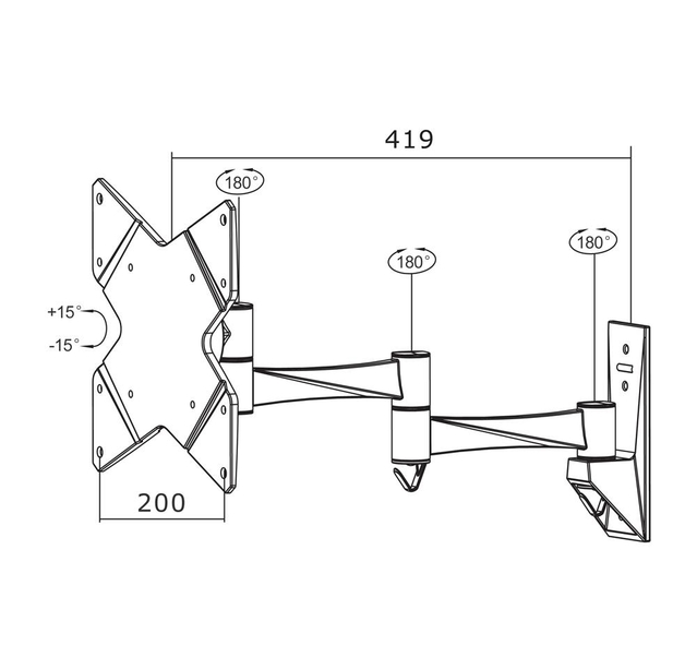TV SET ACC WALL MOUNT BLACK/10-40" FPMA-W835 NEOMOUNTS - Image 4