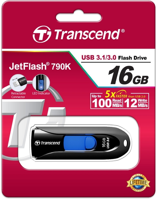 MEMORY DRIVE FLASH USB3 16GB/790 TS16GJF790K TRANSCEND - Image 5