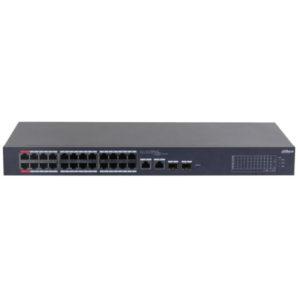 Switch DAHUA CS4226-24ET-240 Desktop/pedestal Rack 1U 24x10Base-T / 100Base-TX 2x10/100/1000BASE-T/SFP combo 2 26 PoE ports 24 240 Watts CS4226-24ET-240 - Image 3