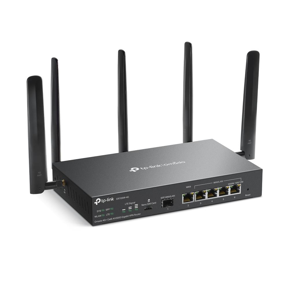 NET ROUTER 1000M 6PORT VPN/OMADA 4G+ ER706W-4G TP-LINK - Image 3