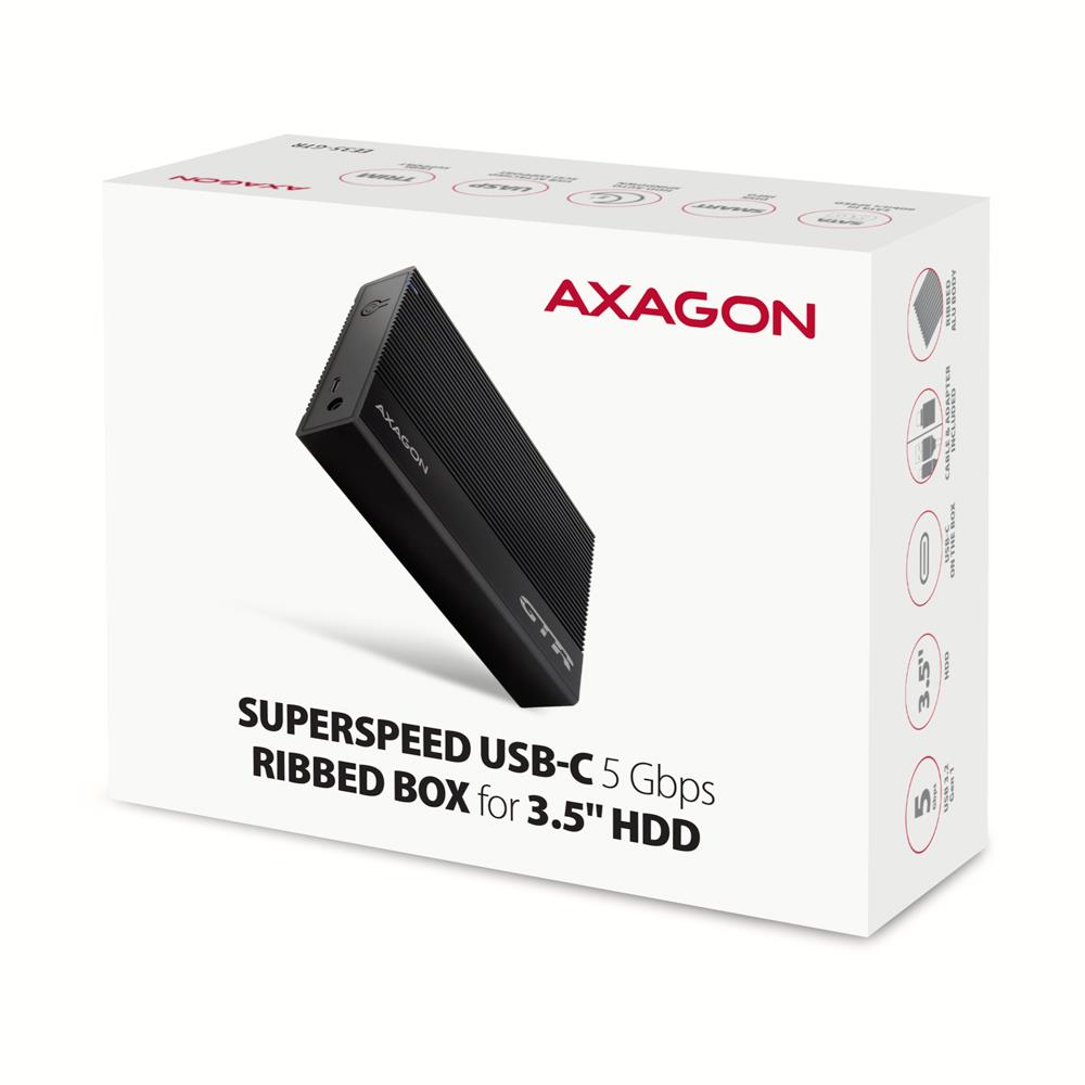 HDD ACC ENCLOSURE 3.5"/USB-C EE35-GTR AXAGON - Image 2