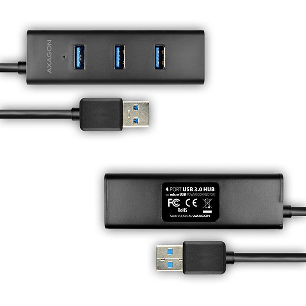 I/O HUB USB3.0 4PORT CHARGING/1.2M HUE-S2BL AXAGON - Image 5