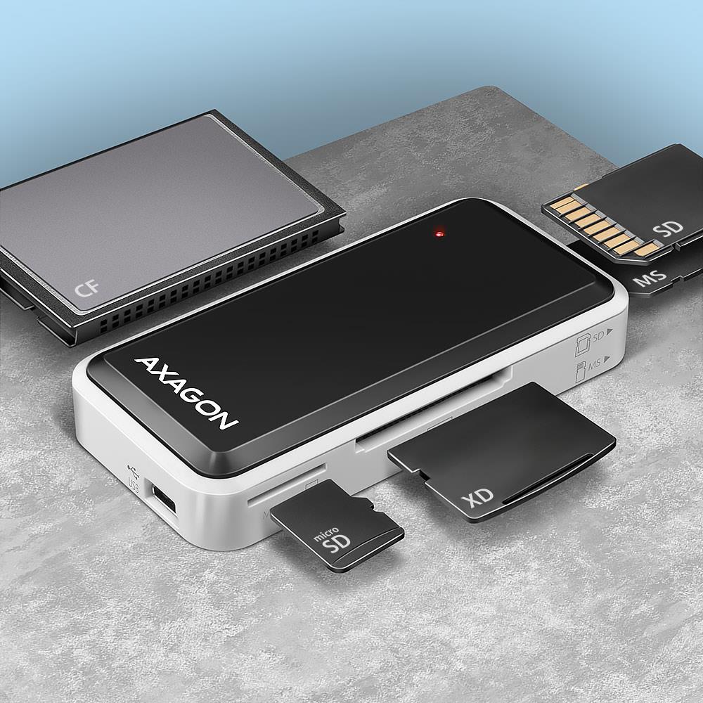 MEMORY READER MINI 5-SLOT/USB2.0 0.1M CRE-X1 AXAGON - Image 3