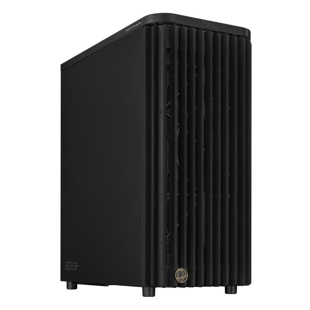 Case ASUS ProArt PA401 Wood Edition - Metal Panel MidiTower Not included ATX Colour Black PROARTPA401WOODMETPWM