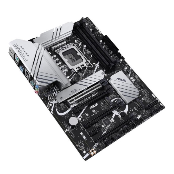 Mainboard ASUS Intel Z790 LGA1700 ATX Memory DDR5 Memory slots 4 1xPCI-Express 3.0 1x 3xPCI-Express 4.0 16x 1xPCI-Express 5.0 16x 3xM.2 1xHDMI 1xDisplayPort 4xUSB 2.0 3xUSB 3.2 1xUSB-C 1xPS/2 1xRJ45 3xAudio port PRIMEZ790-P - Image 3