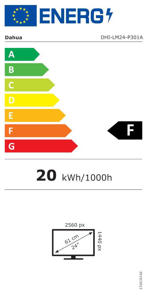 LCD Monitor DAHUA DHI-LM24-P301A 23.8" 2560x1440 16:9 75Hz 6 ms Swivel Tilt Colour Black LM24-P301A - Image 2