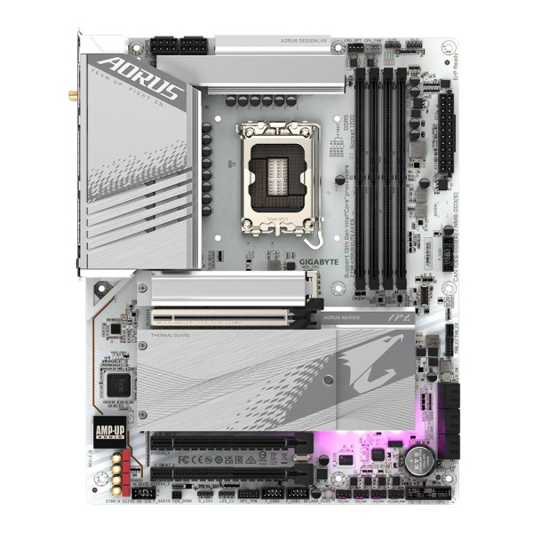 Mainboard GIGABYTE Intel Z790 LGA1700 ATX Memory DDR5 Memory slots 4 1xPCI-Express 3.0 16x 1xPCI-Express 4.0 16x 1xPCI-Express 5.0 16x 4xM.2 1xHDMI 1xDisplayPort 4xUSB 2.0 5xUSB 3.2 1xUSB-C 1xOptical S/PDIF 1xRJ45 2xAudio port Z790AELITEAXICE - Image 2