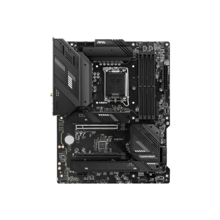 Mainboard MSI Intel B760 Express LGA1700 ATX Memory DDR5 Memory slots 4 1xPCI-Express 1x 2xPCI-Express 16x 3xM.2 1xHDMI 1xDisplayPort 4xUSB 2.0 4xUSB 3.2 1xUSB-C 1xOptical S/PDIF 1xRJ45 5xAudio port MAGB760TOMAHAWKWIFI - Image 2