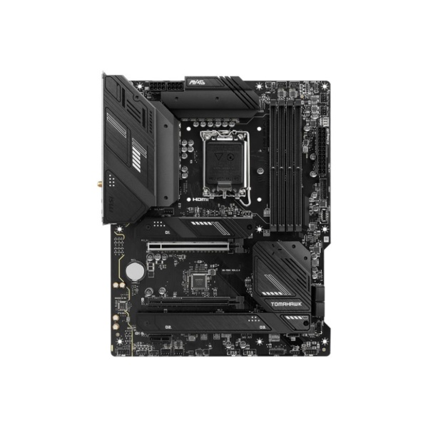 Mainboard MSI Intel B760 Express LGA1700 ATX Memory DDR5 Memory slots 4 1xPCI-Express 1x 2xPCI-Express 16x 3xM.2 1xHDMI 1xDisplayPort 4xUSB 2.0 4xUSB 3.2 1xUSB-C 1xOptical S/PDIF 1xRJ45 5xAudio port MAGB760TOMAHAWKWIFI - Image 2