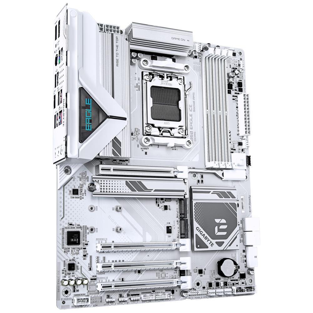 Mainboard GIGABYTE AMD B850 SAM5 ATX Memory DDR5 Memory slots 4 2xPCI-Express 3.0 1x 1xPCI-Express 4.0 4x 1xPCI-Express 5.0 16x 3xM.2 1xHDMI 1xDisplayPort 4xUSB 2.0 2xUSB 3.2 1xUSB-C 1xRJ45 3xAudio port B850EAGLEICE - Image 3