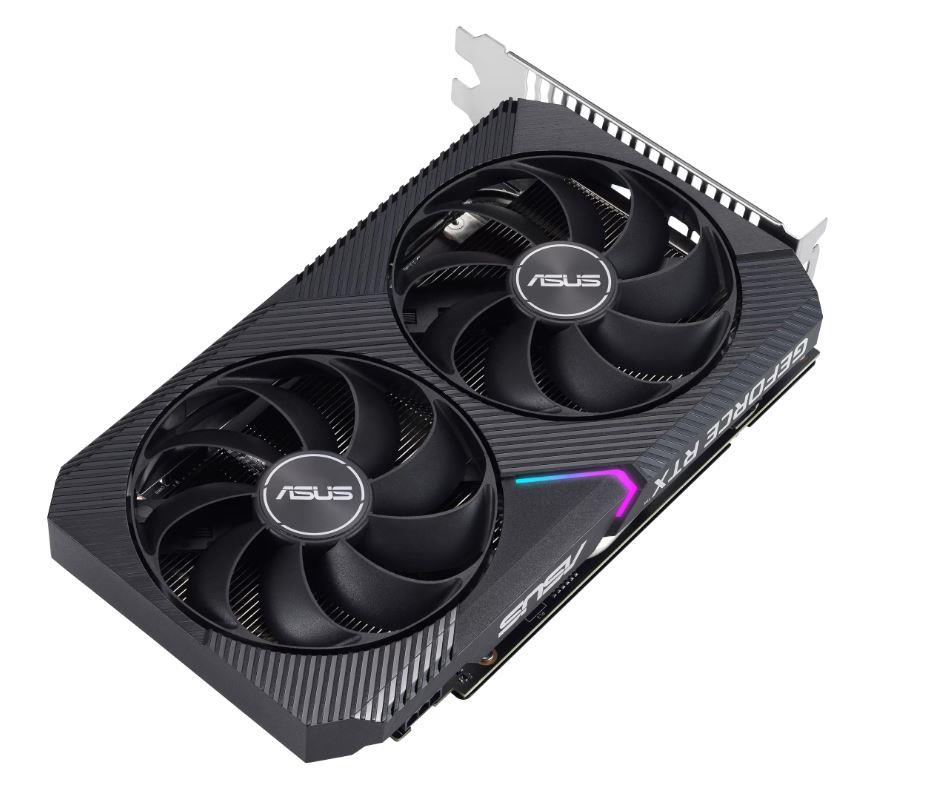 Graphics Card ASUS NVIDIA GeForce RTX 3050 8 GB GDDR6 128 bit PCIE 4.0 16x Dual Slot Fansink 1xDVI-D 1xHDMI 1xDisplayPort DUAL-RTX3050-O8G-V2 - Image 4