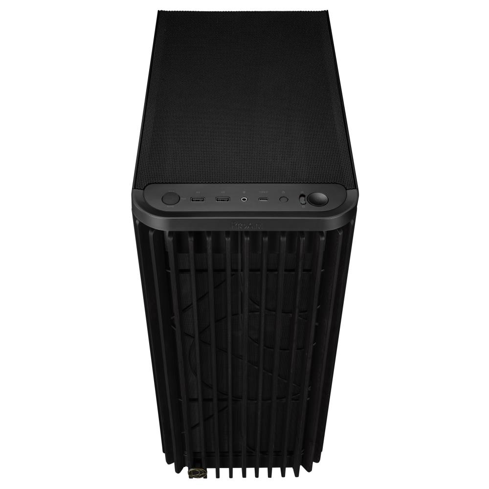 Case ASUS ProArt PA401 Wood Edition - Metal Panel MidiTower Not included ATX Colour Black PROARTPA401WOODMETPWM - Image 4