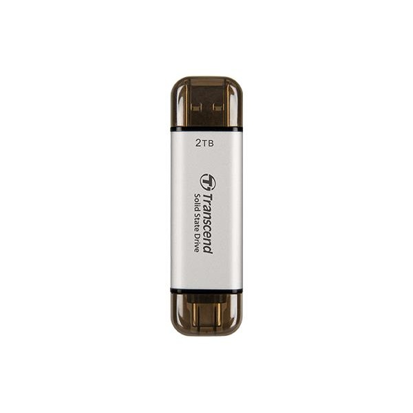 External SSD TRANSCEND ESD310 2TB USB-C USB 3D NAND Write speed 950 MBytes/sec Read speed 1050 MBytes/sec TS2TESD310S