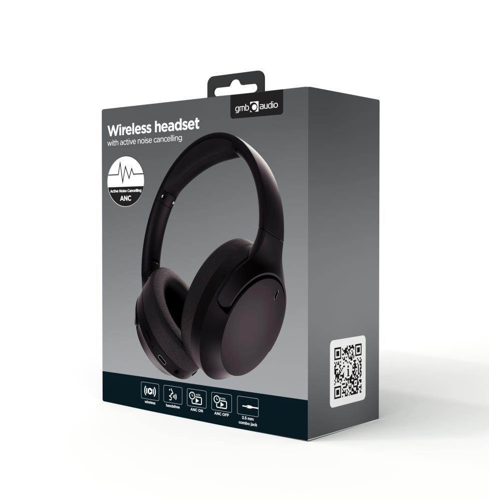 HEADSET BLUETOOTH/BLACK BHP-ANC-01 GEMBIRD - Image 5