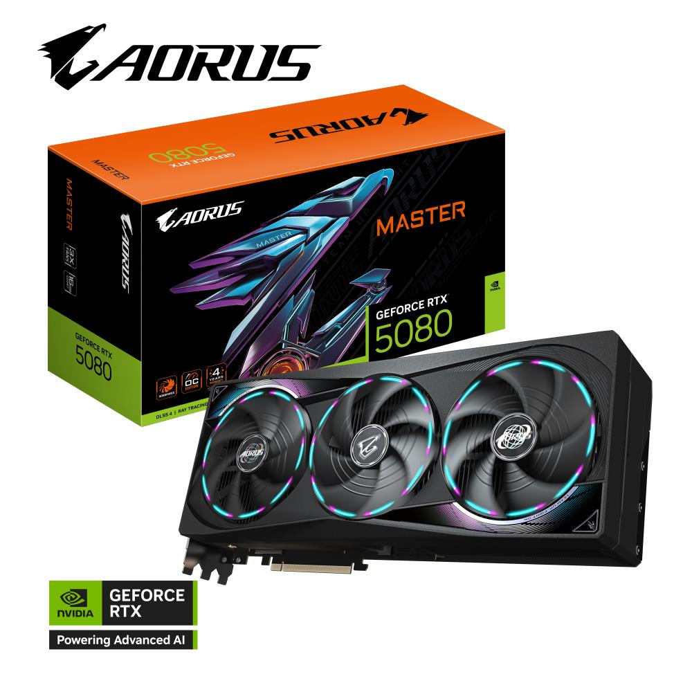 Graphics Card GIGABYTE NVIDIA GeForce RTX 5080 16 GB GDDR7 256 bit PCIE 5.0 16x GPU 2617 MHz Dual Slot Fansink 1xHDMI 3xDisplayPort GV-N5080AORUSM-16GD1.0 - Image 11