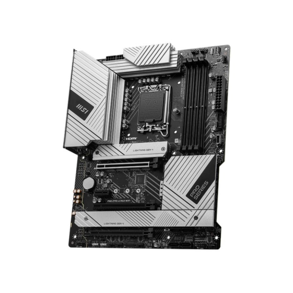 Mainboard MSI Intel Z790 LGA1700 ATX Memory DDR5 Memory slots 4 1xPCI-Express 1x 3xPCI-Express 16x 4xM.2 1xHDMI 1xDisplayPort 1xUSB 2.0 5xUSB 3.2 1xUSB-C 1xOptical S/PDIF 1xRJ45 5xAudio port PROZ790-AMAXWIFI - Image 3
