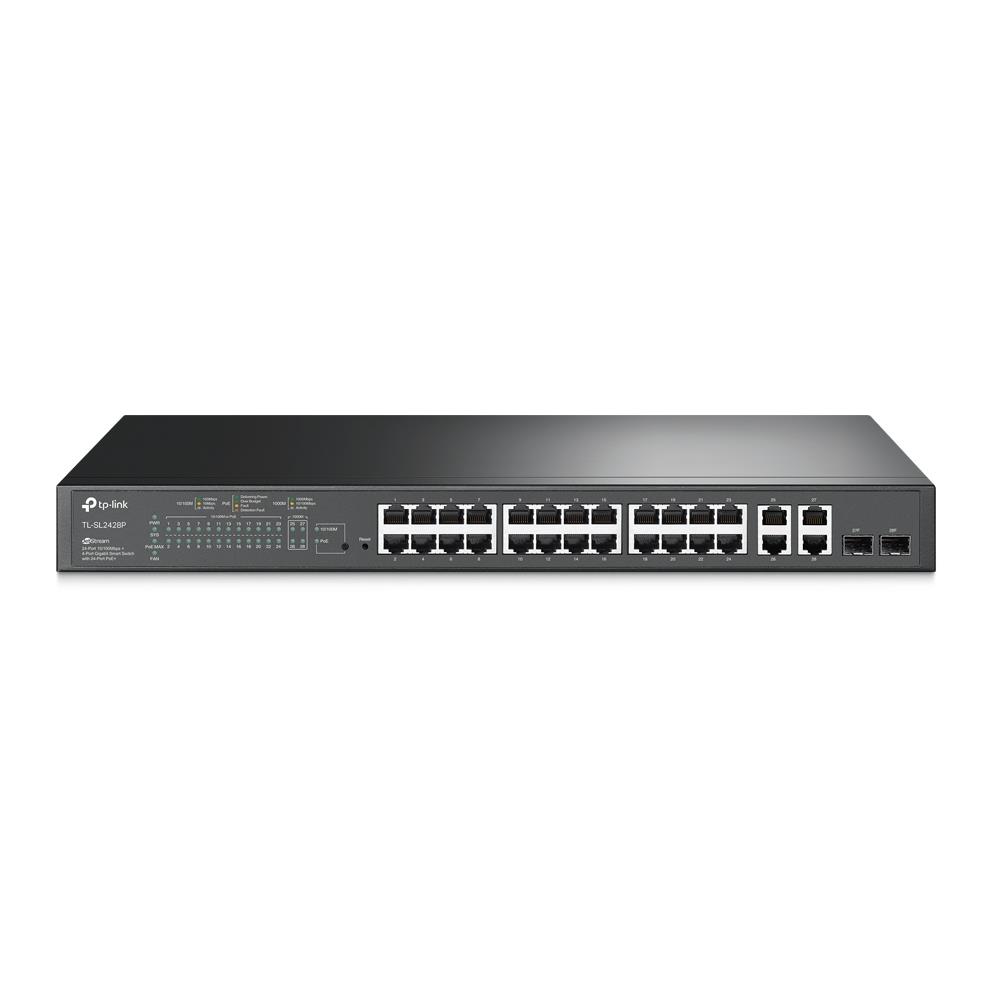 Switch TP-LINK SL2428P Rack PoE+ ports 24 250 Watts SL2428P