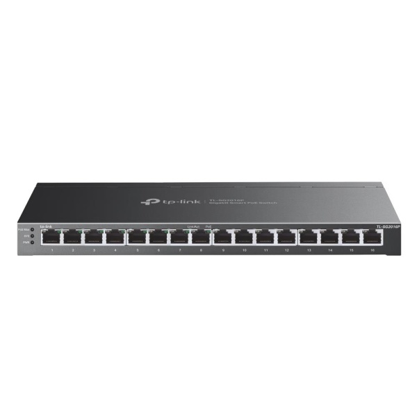 Switch TP-LINK Omada TL-SG2016P 16x10Base-T / 100Base-TX / 1000Base-T PoE+ ports 8 120 Watts TL-SG2016P