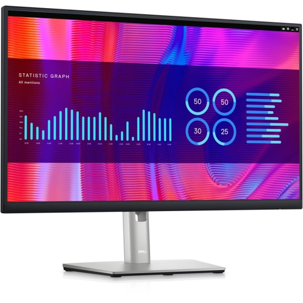 LCD Monitor DELL P2423DE 23.8" Business Panel IPS 2560x1440 60Hz Matte 8 ms Swivel Pivot Height adjustable Tilt Colour Silver 210-BDDW - Image 2